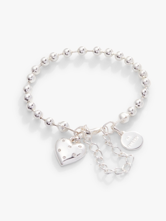 Alex and Ani Jewelry - NWT Alex+ Ani Sterling Silver Beaded Heart Charm Bracelet
